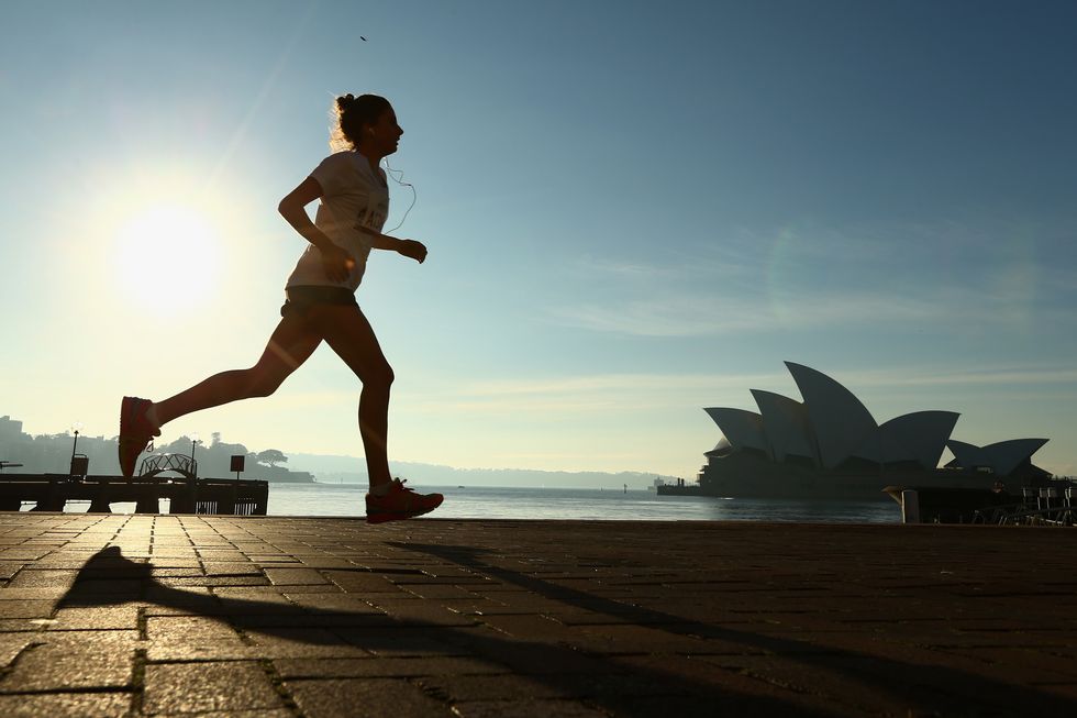 Running woman in Australia | ELLE UK