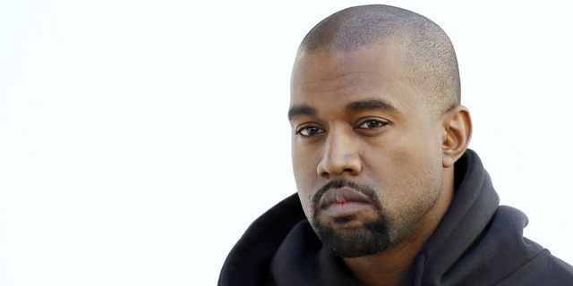 Kanye West poses | ELLE UK