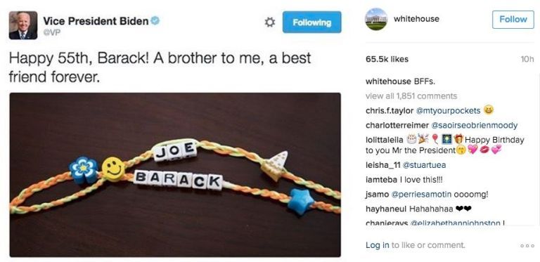 Barack Obama and Joe Biden's friendship bracelet