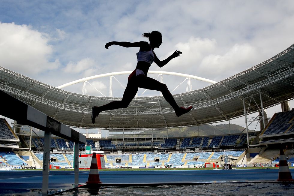 Woman running Rio Olympics 2016 | ELLE UK