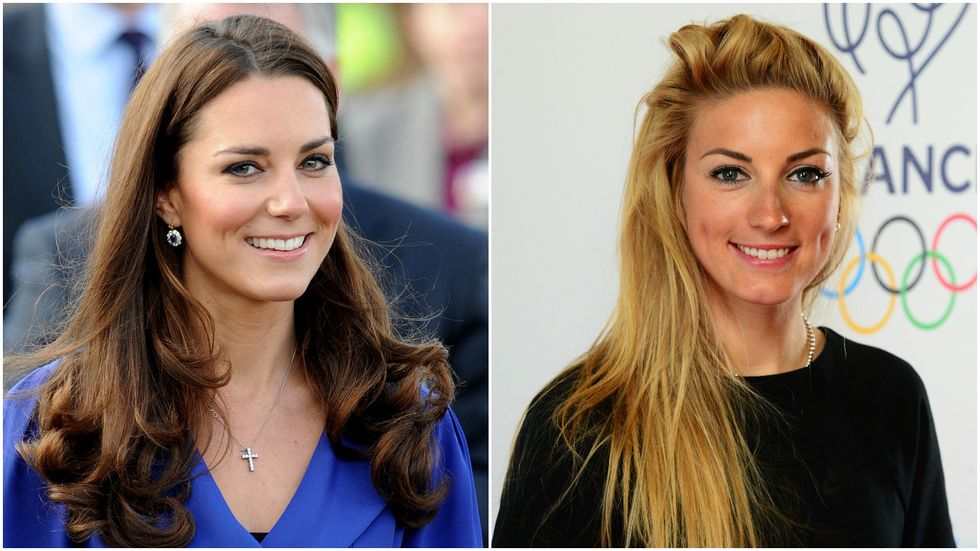 Kate Middleton alongside Pauline Ferrand-Prevot | ELLE UK
