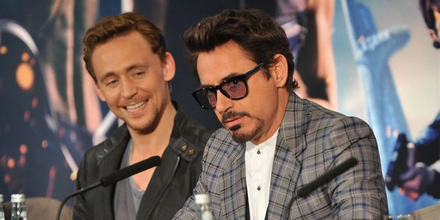 Robert Downey Jr teasing Tom Hiddleston about Hiddleswift