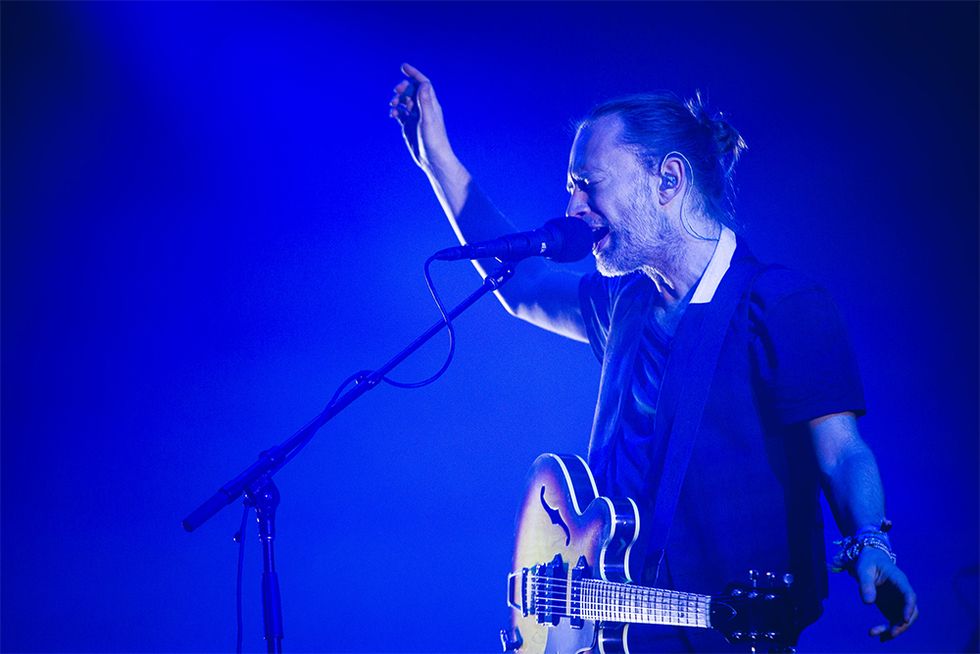 Radiohead playing at NOS Alive festival,  2016, LIsbon, Portugal
