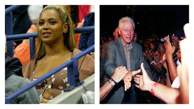 Beyoncé and Bill Clinton