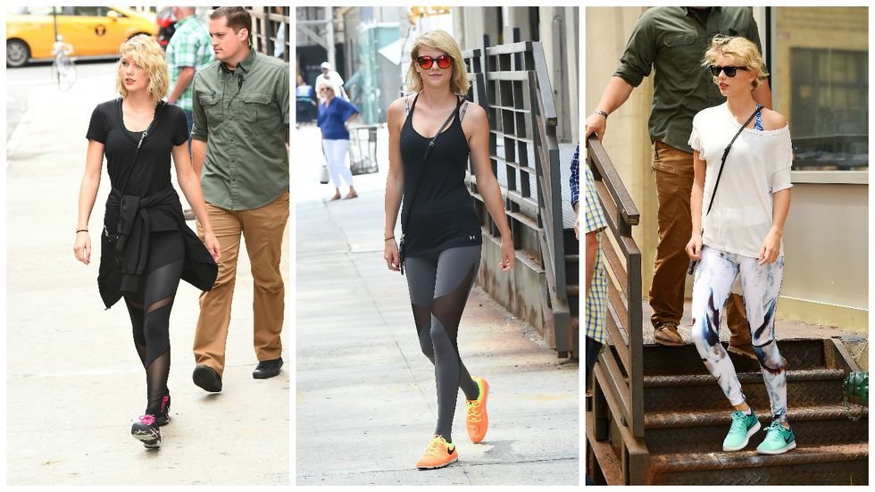 Taylor Swift going to the gym montage