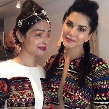 Acid Attack Survivor Reshma Qureshi Walking at NYFW