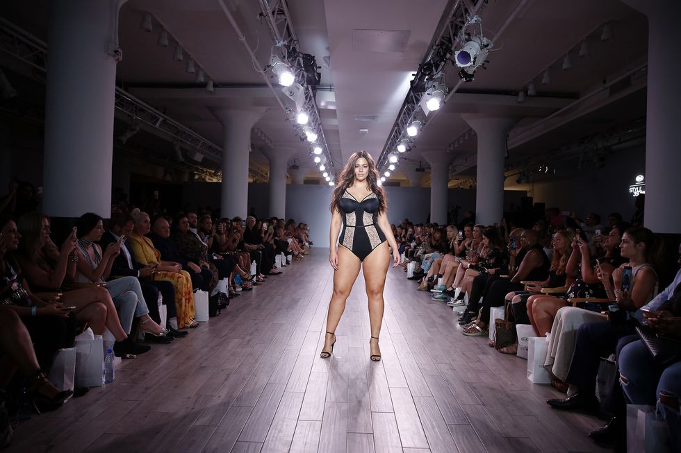 Ashley Graham Models Her Lingerie Collection At New York Fashion Week