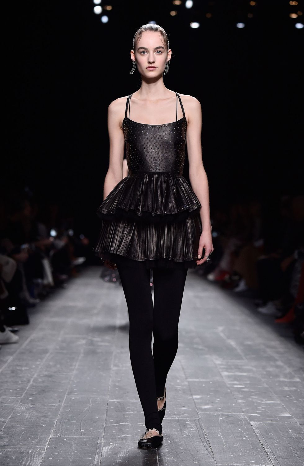 <p>The 1980s were arguably the glory days for the ruffle. Valentino's 'ra-ra skirt' dress gives a nice little nod to the decade but thankfully there are no leg warmers in sight. </p>