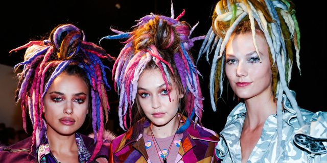 Backstage hair and makeup at Marc Jacobs SS17 | ELLE UK