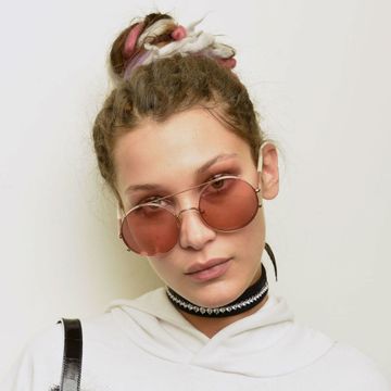 Bella Hadid backstage for Marc Jacobs, New York Fashion Week SS17