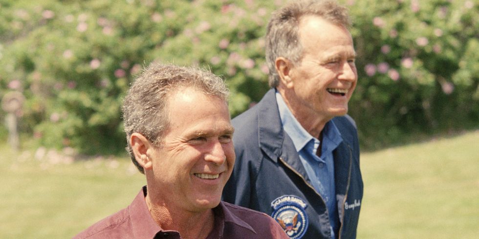 George H W Bush and George W Bush | ELLE UK