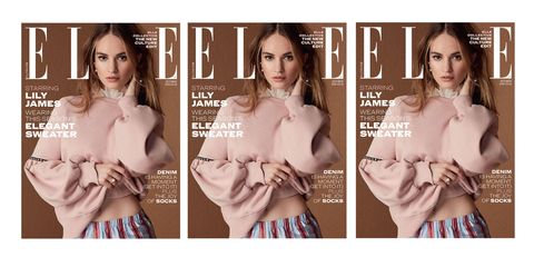 Lily James Cover ELLE UK October 2016