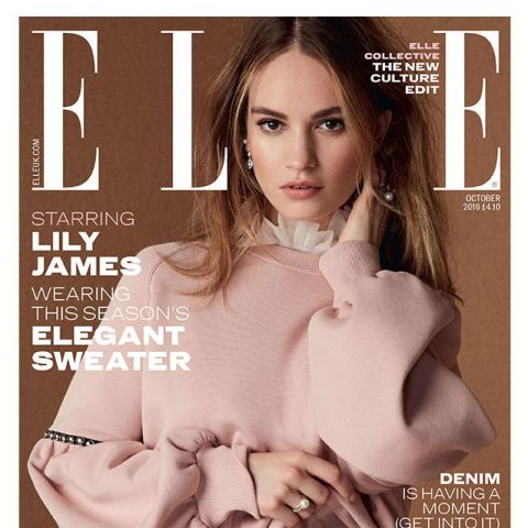 Lily James Covers October ELLE