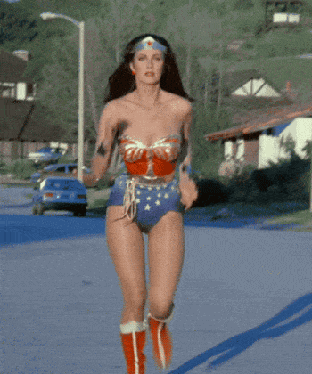 Superwoman running