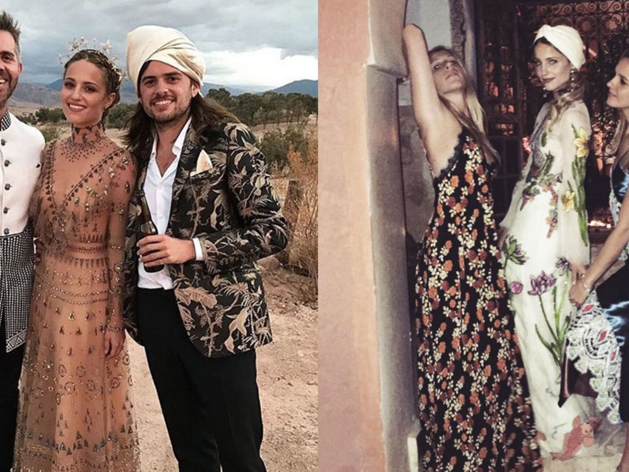 Dianna Agron Wore Dreamy Valentino And Gucci For Her Morocco Wedding