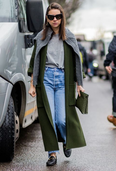 Natasha Goldenberg street style jeans