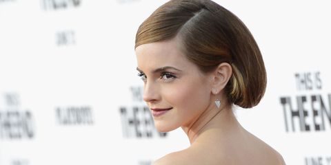 Emma Watson shoulder pose | ELLE UK