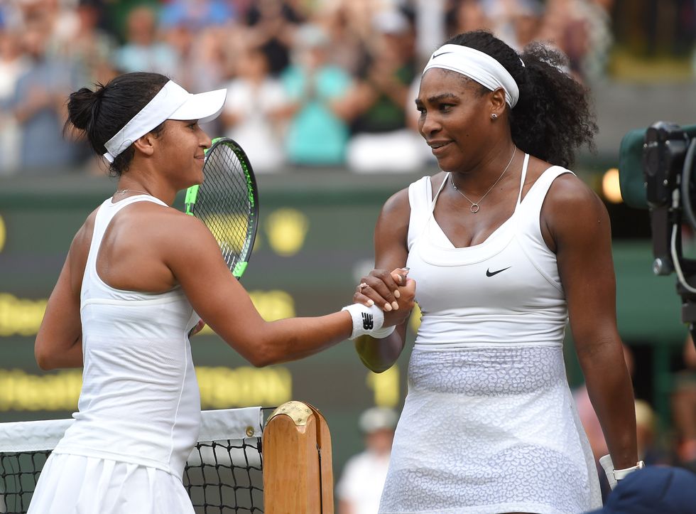 Heather Watson and Serena Williams | ELLE UK