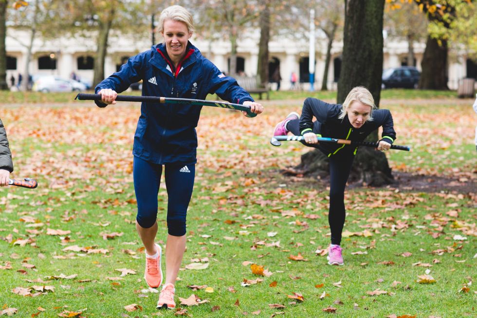ELLEFit Hockey workout with GB players Alex Danson and Hannah Macleod