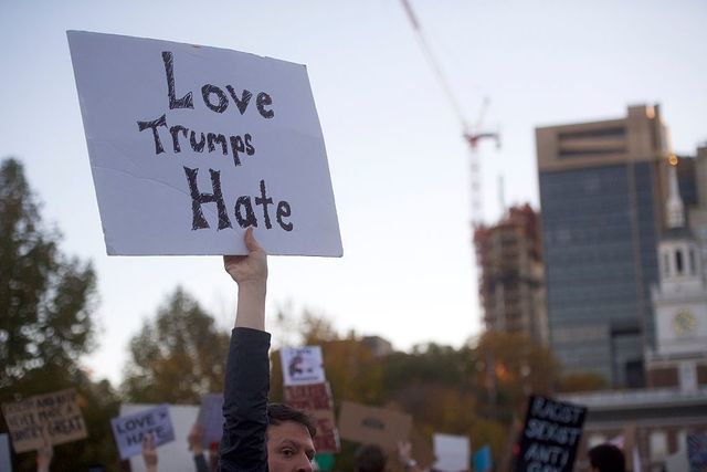 Love Trumps Hate poster