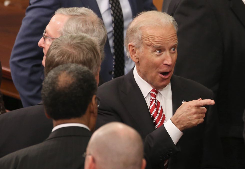 Joe Biden pointing | ELLE UK
