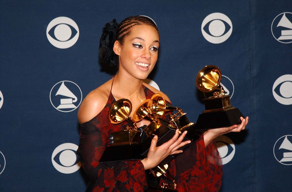 Alicia Keys Grammys 2002