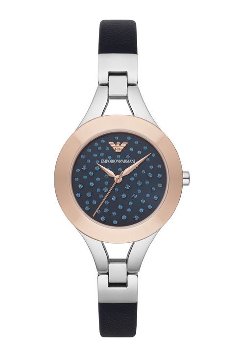 Product, Brown, Watch, Analog watch, Wrist, Watch accessory, Font, Glass, Azure, Black, 