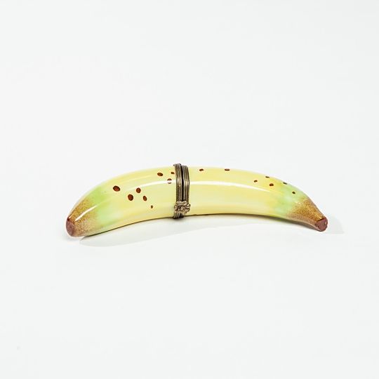 Yellow, Fruit, Banana family, Beige, Metal, Natural material, Still life photography, Toy, Banana, 