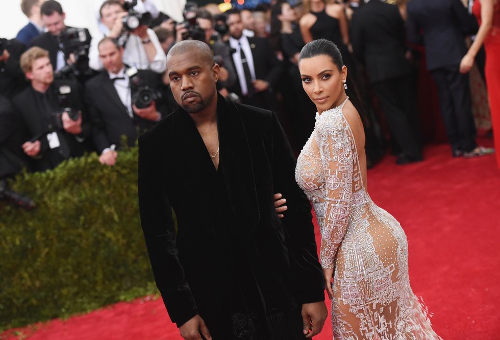 Kanye West and Kim Kardashian | ELLE UK
