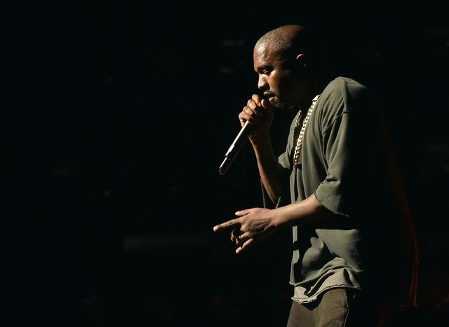 Kanye West on stage | ELLE UK