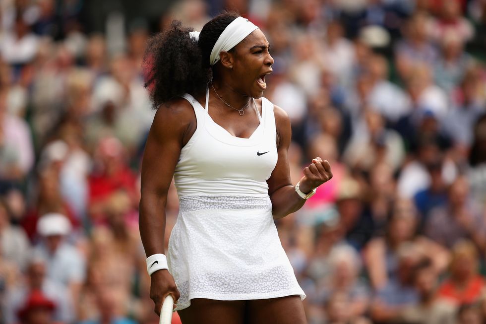 Serena Williams on the court | ELLE UK