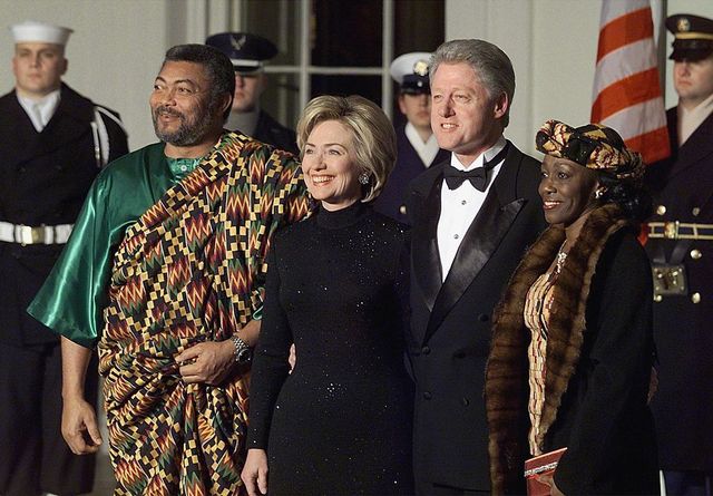Nana Rawlings with Hillary and Bill Clinton