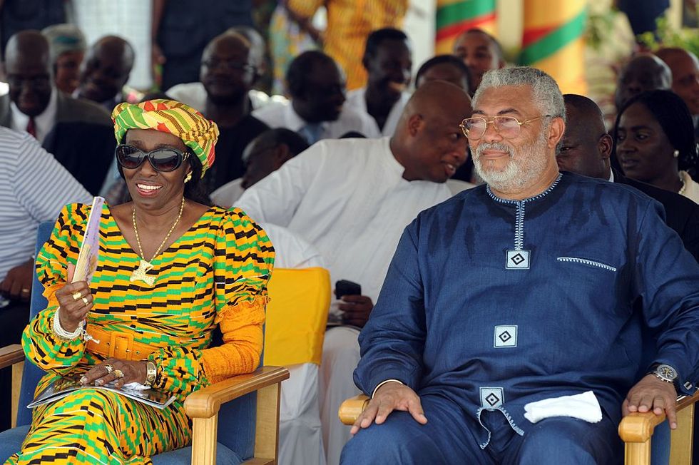 Nana and Jerry Rawlings