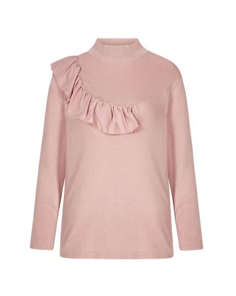 Product, Sleeve, Textile, White, Pink, Fashion, Sweatshirt, Peach, Sweater, Long-sleeved t-shirt, 