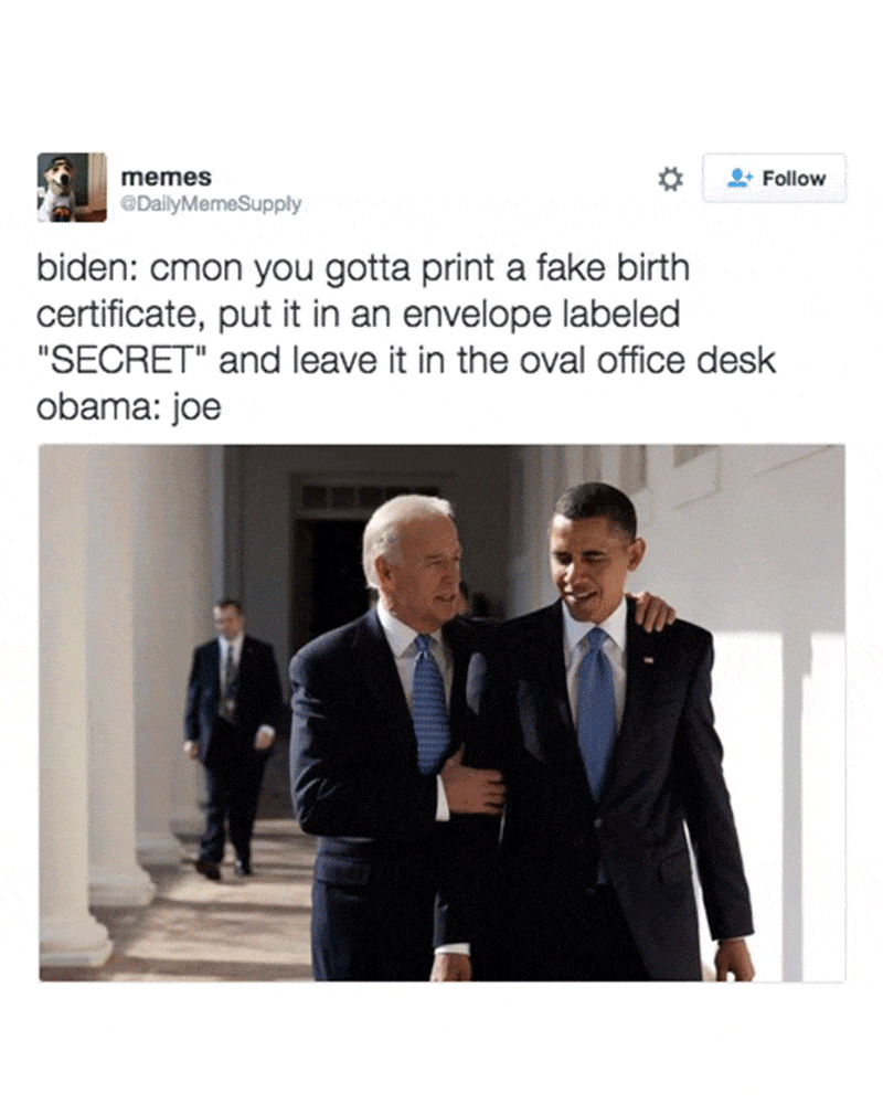 In 2016, after the US election, we consoled ourselves with Joe Biden memes.