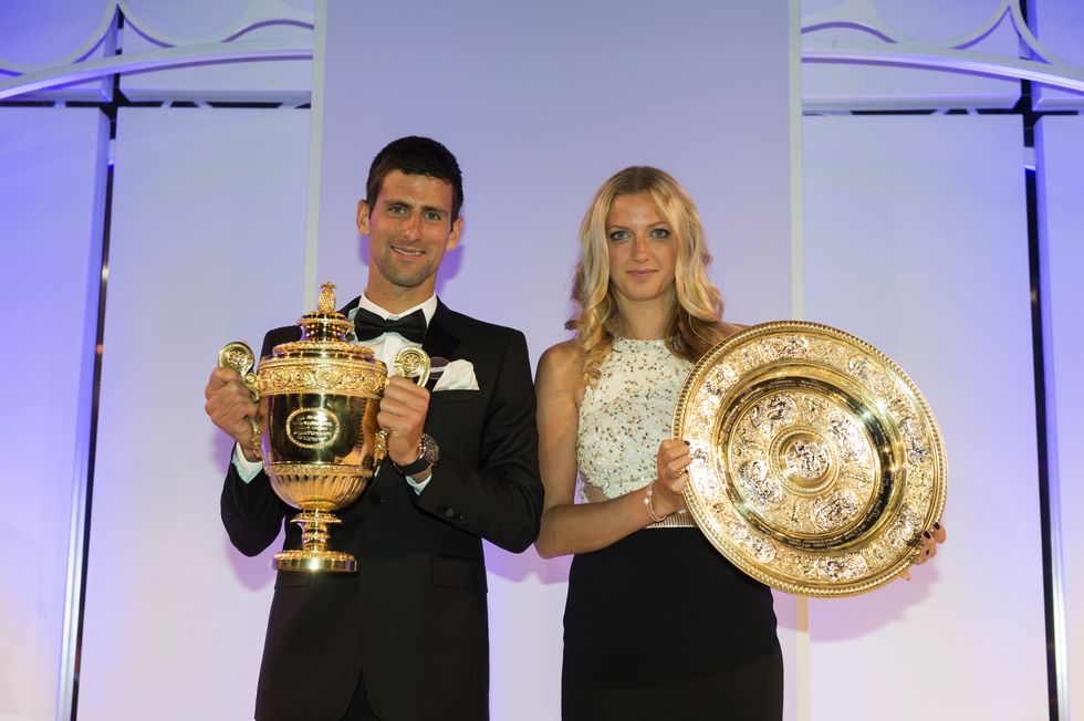 Petra Kvitova and Novak Djokovic | ELLE UK