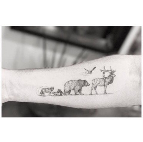 16 tiny animal tattoos