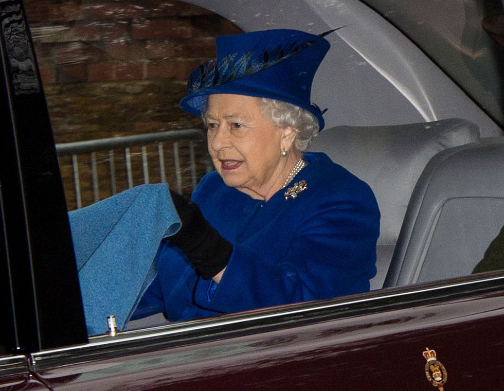The Queen attends church service