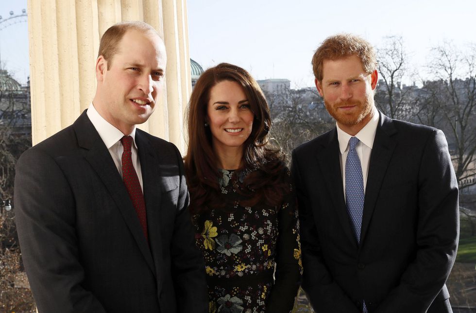 Prince William, Kate Middleton and Prince Harry | ELLE UK
