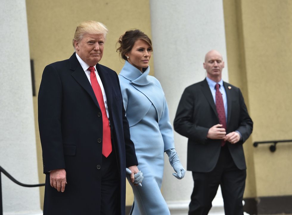 Melania Trump Ralph Lauren Inauguration outfit