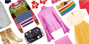 Textile, Pink, Clothes hanger, Fashion design, Boombox, Day dress, Creative arts, 