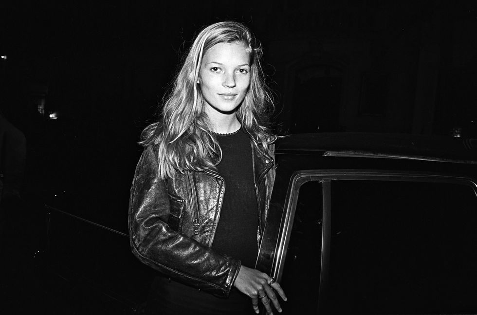 NEW YORK - 1994:  British supermodel Kate Moss arrives at a party for John Waters' film 
