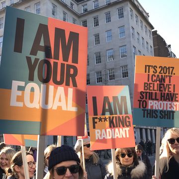 placards and banners from women's march to be displayed in libraries and galleries