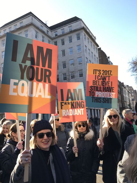 placards and banners from women's march to be displayed in libraries and galleries