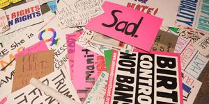 Placards from Women's March | ELLE UK