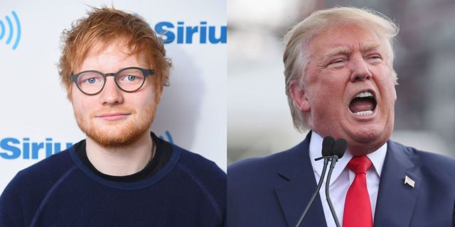 Ed Sheeran is not happy about a video of Donald Trump singing 'Shape Of You'