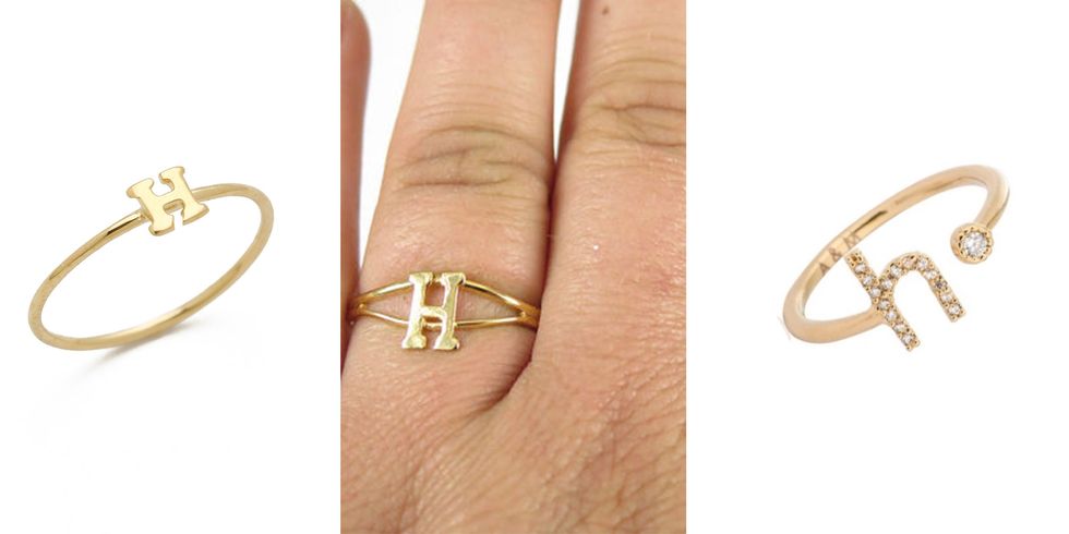 Meghan Markle H initial ring