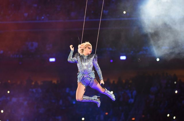 Lady Gaga performs at Super Bowl halftime show