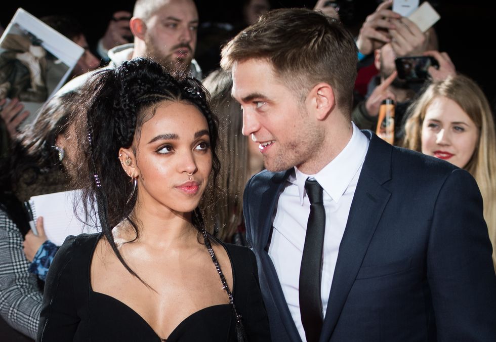 Robert Patterson and FKA Twigs at premiere