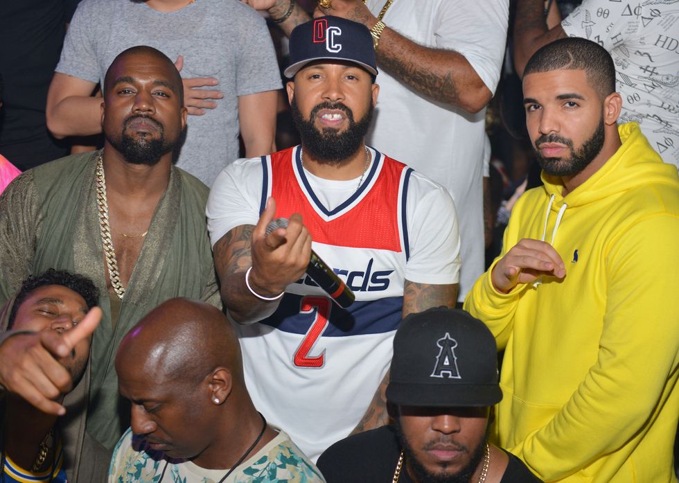 Drake and Kanye West at Future's party | ELLE UK